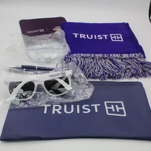 NEW Truist‎ Bank Cricket Celebration Bowl Promo Bundle Purple Scarf Mouse Pad